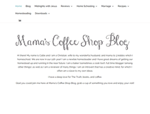 Tablet Screenshot of mamascoffeeshop.info